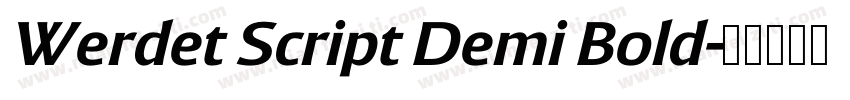 Werdet Script Demi Bold字体转换